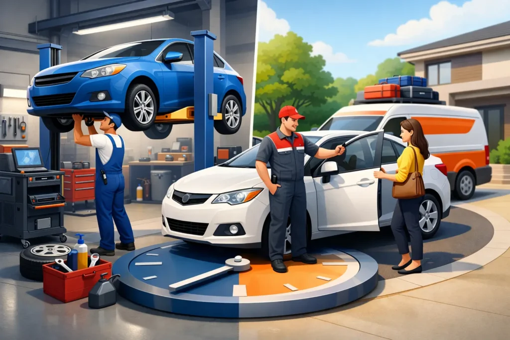 מוסך או שירות איסוף: מה באמת חוסך לכם זמן?
